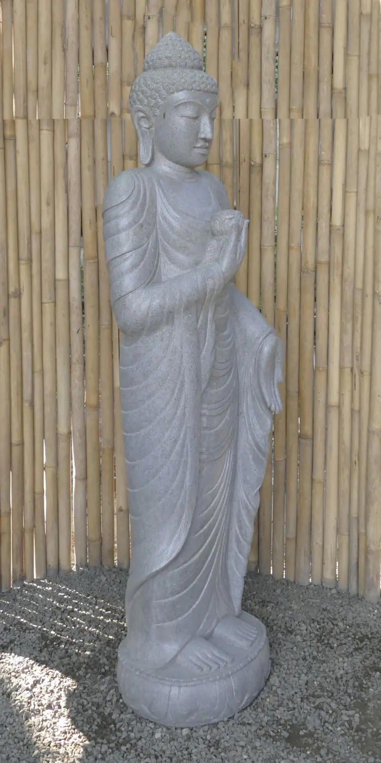  Product image 3 of the product “Standing Buddha with Lotus Flower, ca. 180 cm H ”